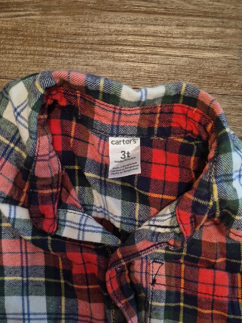 Carter's Red Plaid Button-Down Shirt